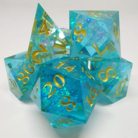Shimmering plasma - sky blue in a bottle with screw-cap