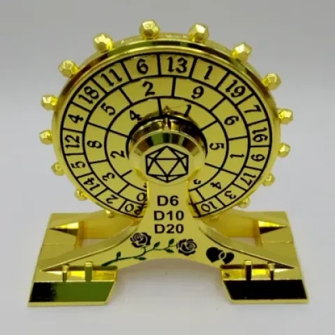 Single-handed Spinner: gold in a black box