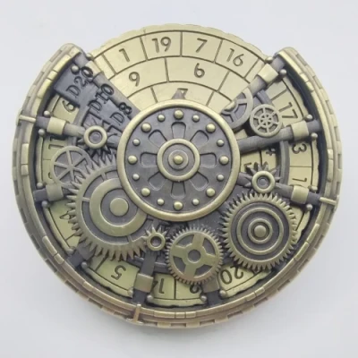 Dice spinner: steampunk - gold