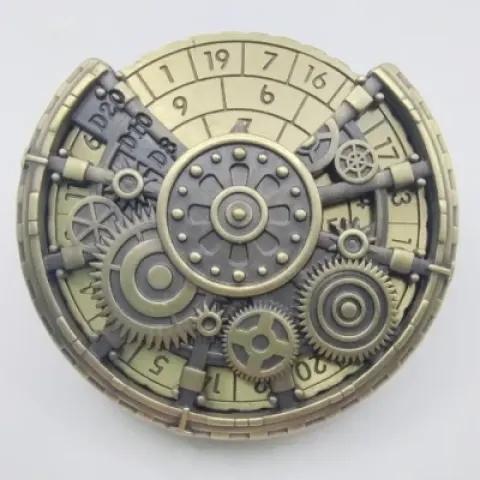 Dice spinner: steampunk - gold