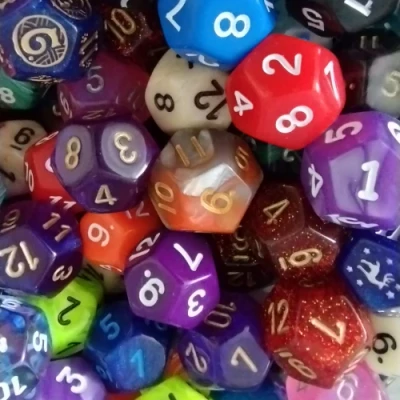Bulk dice: 100 assorted d12's