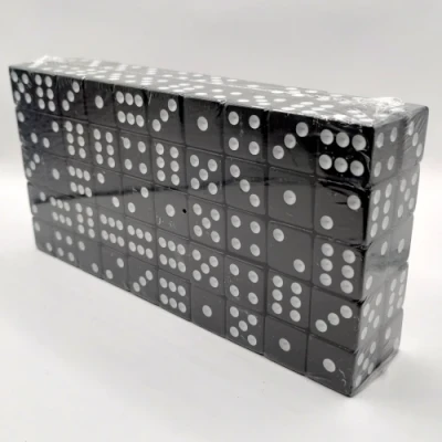 Brick of 50 16mm d6's - black