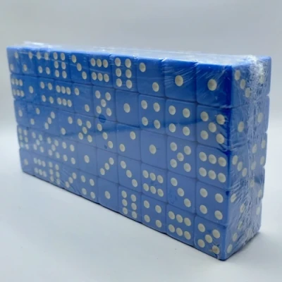 Brick of 50 16mm d6's - blue
