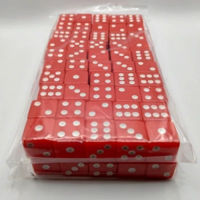 Brick of 50 16mm d6's - red