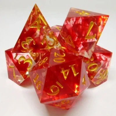 Blood Dice in a bottle with screw-cap