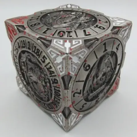 Cube of Chaos - Bloodied silver in black box