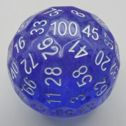 d100: sprinkle of sparkles - blue