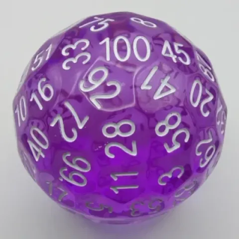 d100: translucent purple