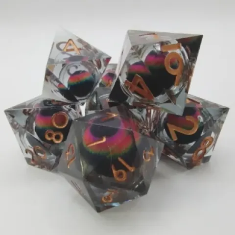 Demon Eye - hypnotic smoke with copper numbers in a bottle with screw-cap